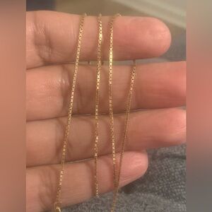 14k Gold Box Chain - 16"